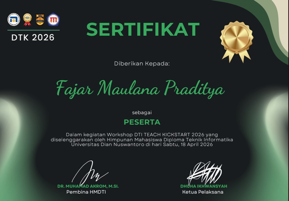 Sertifikat Peserta